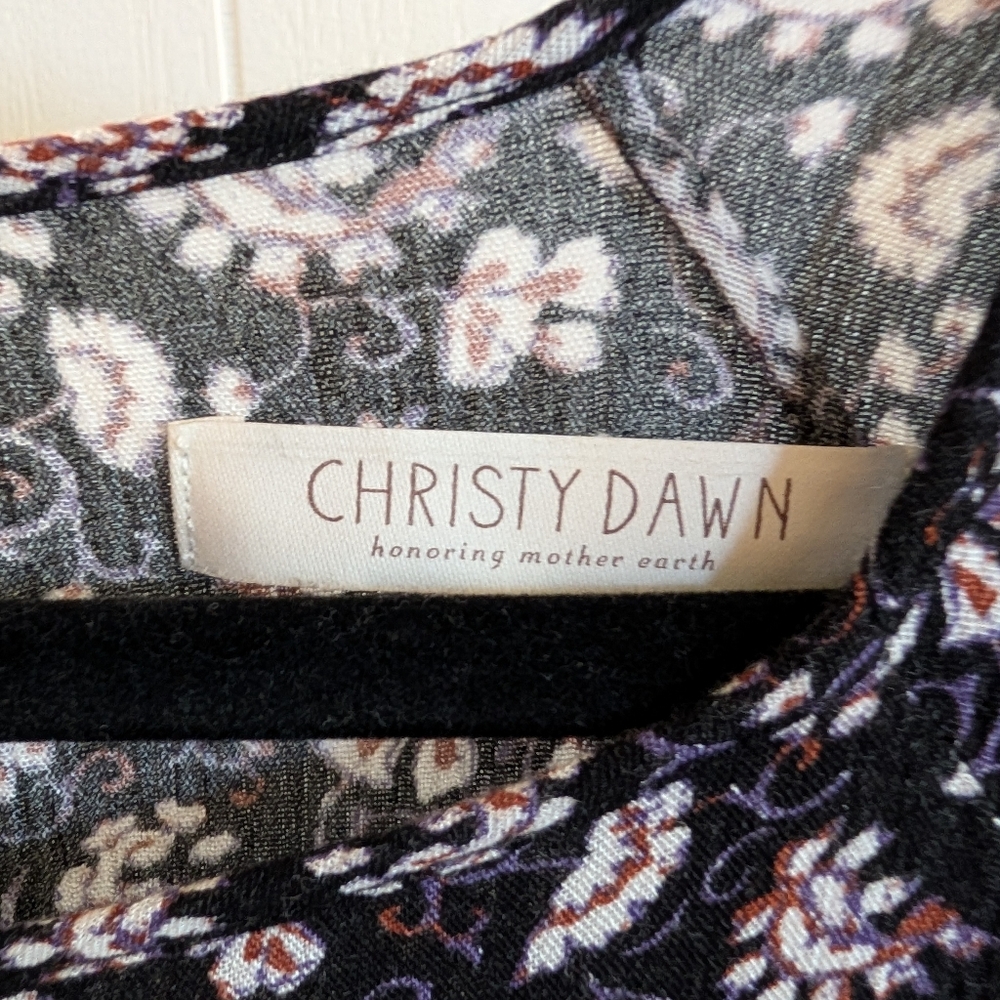 Christy Dawn Theo Black Floral Dress - Picture 5 of 6